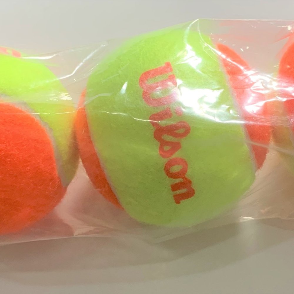New- Wilson's Kid's US Open Orange Tennis Balls, 3 Pack- Ages 9-10